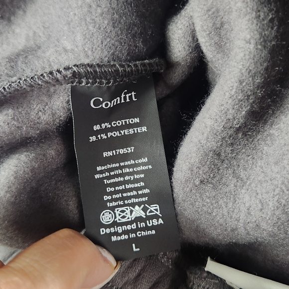 Comfrt Tranquil Sweatpants Charcoal Gray Size Large - Picture 4 of 7